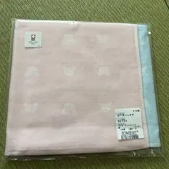 赤ちゃんの城 ガーゼハンカチ 2枚組 ピンク ブルーのサムネイル