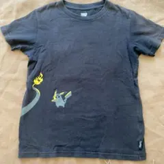 140 ポケモン Tシャツ 黒 ピカチュウ　ユニクロ