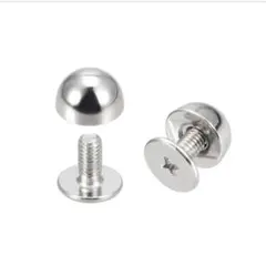 スクリューバックリベット 中空ラウンドヘッド レザースタッド 12x7mm 革