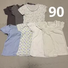 ユニクロ　西松屋 半袖シャツ 90 肌着 7枚セット