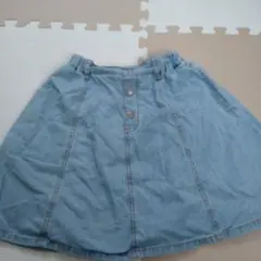 GUデニムスカート 150cm ライトブルー