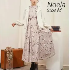❮美品❯ Noela ノエラ 花柄 ロングワンピース 五分袖 M