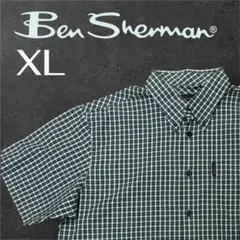 美品　Ben Sherman ベンシャーマン 半袖チェックシャツ モッズ XLのサムネイル