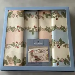 未使用品❤️WEDGWOOD ティーマット4枚セット　ワイルドストロベリー柄