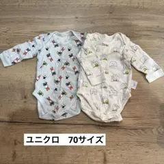 ユニクロ　ミッフィーベビーロンパース 70サイズ2枚セット