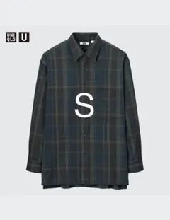 【新品】UNIQLO U フランネルオーバーサイズチェックシャツ
