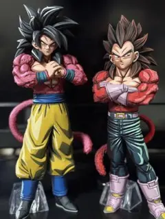 ドラゴンボールGT 超サイヤ人4 孫悟空 ベジータ フィギュア　リペイント