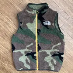 ノースフェイス リバーシブルフリースベスト カモフラ 120