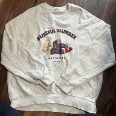 BBIBI ベアプリント スウェット テディベア グラフィック トレーナー