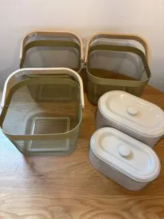 IKEA RISATORP3個 & BERÖMLIG ベロームリグ缶2個セットのサムネイル