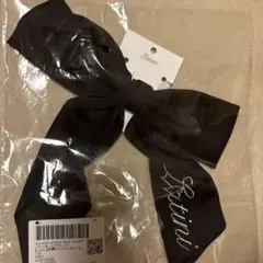 NICE CLAUP リボンバレッタ ブラック