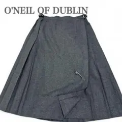 【未使用級】オニールオブダブリン　プリーツ　ラップ　スカート　ベルト　36