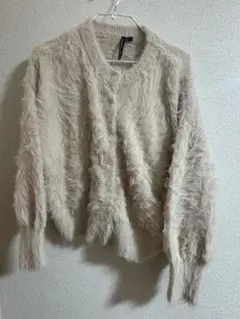 HK WORKS LONDON ベージュ ファーコート LL 新品未使用