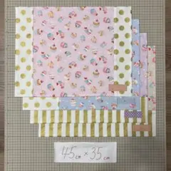 45×35 4枚セット　ランチョンマット　ランチクロス　ナフキン　ハンドメイド