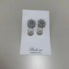 Bride me パール付きピアス ZP-06