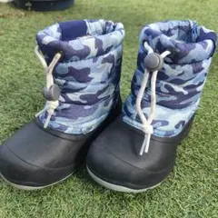 迷彩柄キッズブーツ　スノーブーツ　17cm