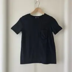 ZARA ブラック 半袖Tシャツ Sサイズ　胸ポケット