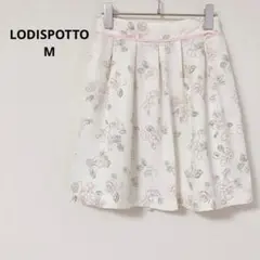 LODISPOTTO　ミニ丈フレアスカート　【M】 花柄　大人可愛い　フェミニン