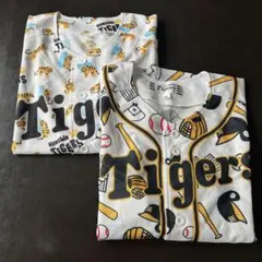 阪神タイガース　配布　ユニフォーム　野球柄　虎柄　キッズ　150㎝　2枚のサムネイル