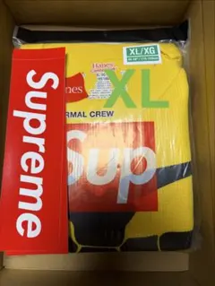 Supreme Hanes Bones Thermal Crew XL