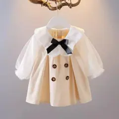 90センチ 襟付き ワンピース ベージュ 子供ワンピース キッズ フォーマル