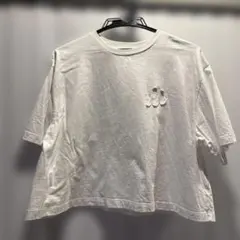 ミラウォーエン　Mila Owen ホワイト Tシャツ　クロップド丈のサムネイル