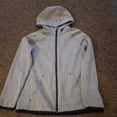 GAP キッズ ジップアップパーカー グレー