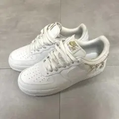 オ*ク様 Nike Air Force 1 ホワイト ゴールドチェーン付き 28