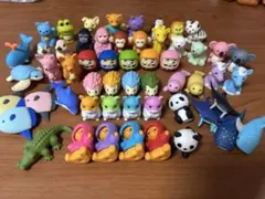 動物デザイン 消しゴム 55個セット