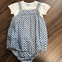 BeBe 花柄ロンパース・カバーオール