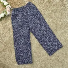 Samamsa Mos2　サマンサモスモス　F　フリー　花柄　紫　ワイドパンツ