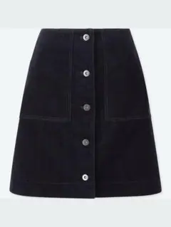UNIQLO コーデュロイフロントボタンミニスカート 64