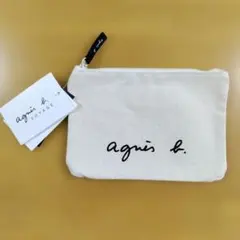 【新品】agnès b. VOYAGE アニエスベー コットンポーチ 生成り