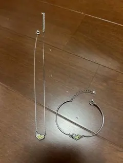 クレージュ　ハートモチーフ ネックレス ブレスレット セットのサムネイル