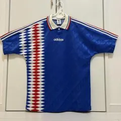美品】90s デサント製 アディダス ゲームシャツ サッカーユニフォーム
