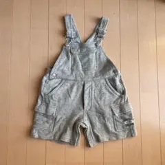オシュコシュ　グレー コットンオーバーオール 6ポケット　100cm