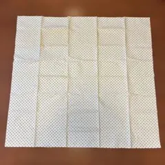 白地に黒ドット柄 コットン生地 約93×200cm