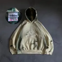 80's adidas万国旗タグ”激落ち“USA製”肉厚“ Boro sweat