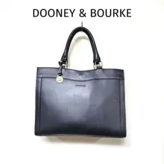 【美品】DOONEY & BOURKE イタリア製 レザー トートバッグ 黒
