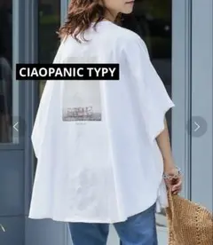 CIAOPANIC TYPY バックフォトボンチョTee