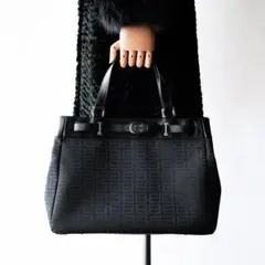 BALENCIAGA BB Logo Monogram Tote Bag