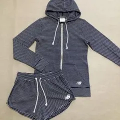 ニューバランス　ランニング　フルジップジャケット M＆ショートパンツ S