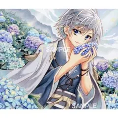 手描きイラスト【紫陽花と共に】オリジナル　ポストカード5枚　男の子　絵画