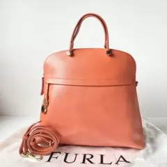 【極美品】FURLA 2way トートバッグ パイパー L A4 ショルダー付