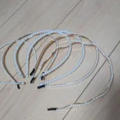 パールカチューシャ6本セット