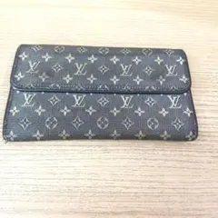 Louis Vuitton モノグラム 長財布　ブラック　デニム