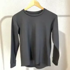 GU active 長袖 クルーネック スポーツカットソー ブラックのサムネイル