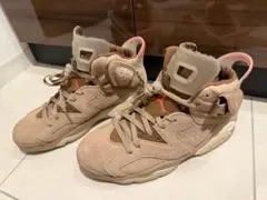 トラビススコット × ジョーダン 6 レトロ ブリティッシュ カーキ