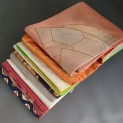 4132 名古屋帯＋αまとめ売り12本！リメイク•お稽古用など☆