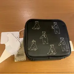 新品　ジェラートピケ　白くま刺繍　ポーチ